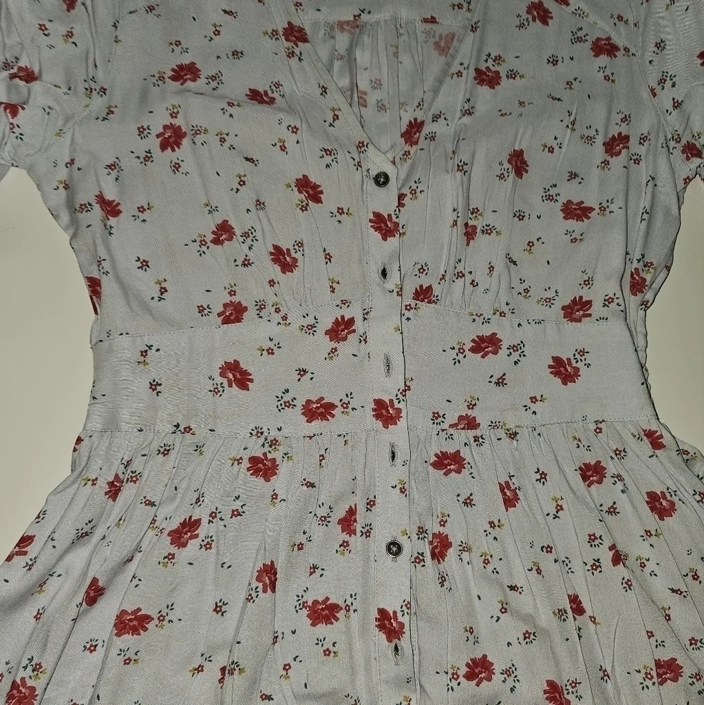 BILLABONG Blue Floral Mini dress - Picture 3 of 8